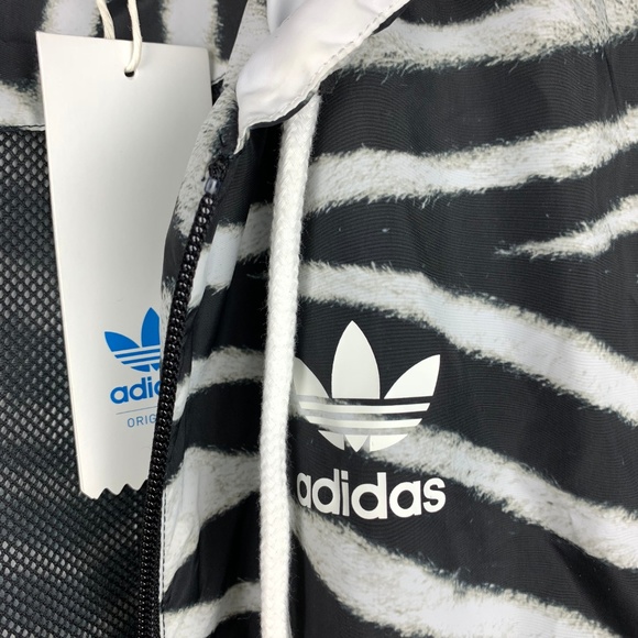 ADIDAS ORIGINALS — Zebra Print Windbreaker Jacket - Picture 5 of 6